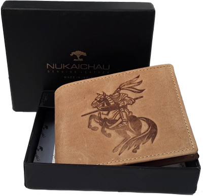 

NUKAICHAU Men Tan Genuine Leather Wallet(6 Card Slots), 07 card tan 6