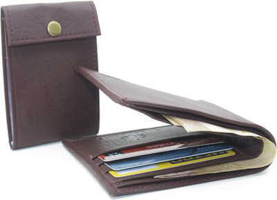 

Nietz Men Black Genuine Leather Wallet(10 Card Slots)
