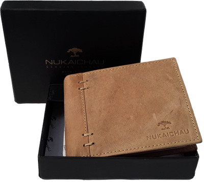 

NUKAICHAU Men Brown Genuine Leather Wallet(7 Card Slots), 15 coin brn 7