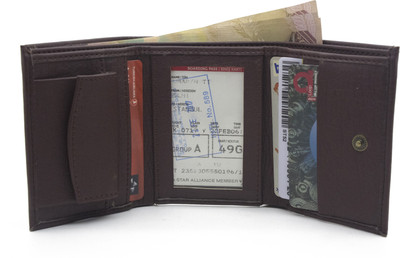 

Nietz Men Black Genuine Leather Wallet(5 Card Slots)