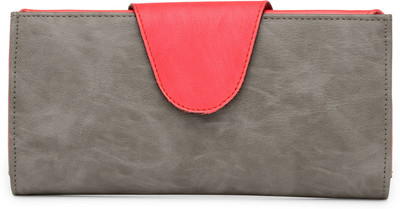 

Butterflies Women Casual Grey Artificial Leather Wallet(5 Card Slots)