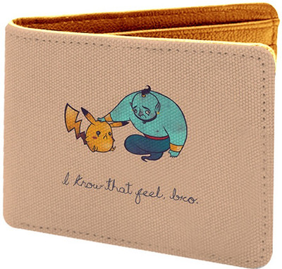 

WFCR Men Multicolor Canvas Wallet(4 Card Slots), Brown-3481