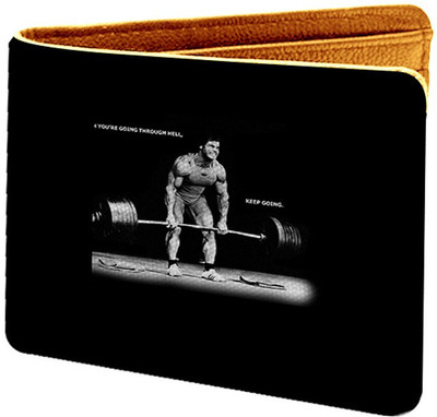 

REHBAR Men Multicolor Canvas Wallet(4 Card Slots), Brown-3499