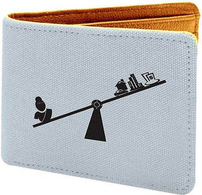 

Azaadcollection Men Multicolor Canvas Wallet(4 Card Slots), Brown-3430