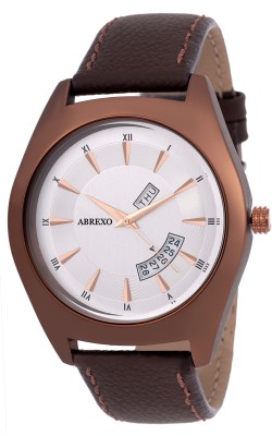 Abrexo Abx-2125-BRNWHT-Gents Chromatic Signature Day and date Premium Formal Watch  - For Men   Watches  (Abrexo)