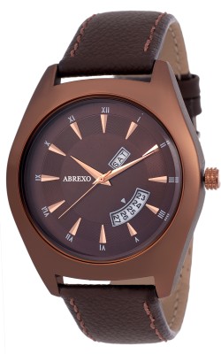 Abrexo Abx-2124 Brownish Gents Chromatic Signature Day and date Premium Formal Watch  - For Men   Watches  (Abrexo)