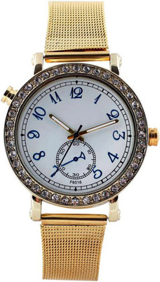 

Evana NEC802 Golden Patta Watch - For Women