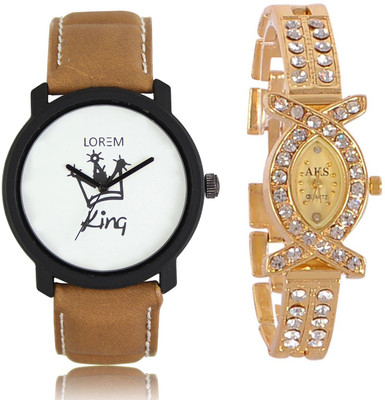 View Keepkart Stylish Couple Combo For Women And Men 00018 With AKS Watch  - For Men & Women Wrist Watches Price Online(Keepkart)