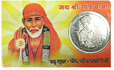 Earth Ro System Om Sai Baba Shree Sai Yantra back side shree sai yantra Coin Card pocket yantra Plated Yantra(Pack of 1) available at flipkart for Rs.196