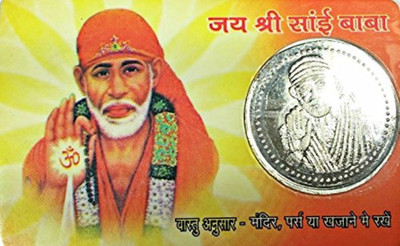 Earth Ro System Om Sai Baba Shree Sai Yantra back side shree sai yantra Coin Card pocket yantra Plated Yantra(Pack of 1) available at flipkart for Rs.198