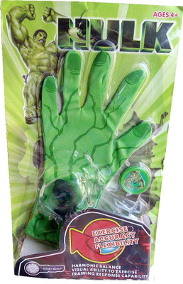 

TALKING GANESHA Hulk Action Gloves with Disc Launcher (Green)(Green)