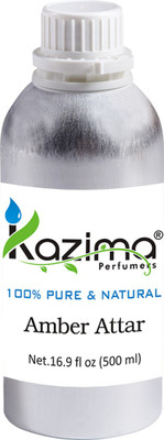 

KAZIMA Amber Perfume For Unisex - Pure Natural Undiluted (Non-Alcoholic) Floral Attar(Amber)
