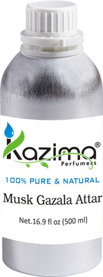

KAZIMA Musk Gazala Perfume For Unisex - Pure Natural Undiluted (Non-Alcoholic) Floral Attar(Musk)