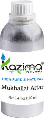 

KAZIMA Mukhallat Perfume - Pure Natural (Non-Alcoholic) Floral Attar(Blends (mukhallat))