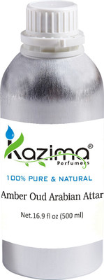 

KAZIMA Amber Oud Arabian Perfume For Unisex - Pure Natural Undiluted (Non-Alcoholic) Floral Attar(Floral)
