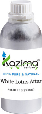 

KAZIMA White Lotus Perfume For Unisex - Pure Natural (Non-Alcoholic) Floral Attar(White Lotus)