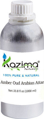 

KAZIMA Amber Oud Arabian Perfume - Pure Natural Undiluted (Non-Alcoholic) Floral Attar(Floral)