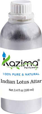 

KAZIMA Indian Lotus Perfume For Unisex - Pure Natural (Non-Alcoholic) Floral Attar(Floral)