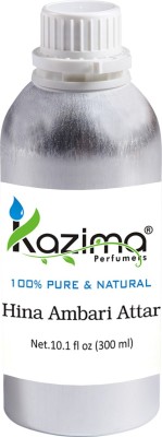 

KAZIMA Hina Ambari Perfume - Pure Natural (Non-Alcoholic) Floral Attar(Floral)