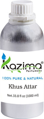

KAZIMA Khus Perfume - Pure Natural Undiluted (Non-Alcoholic) Floral Attar(Floral)