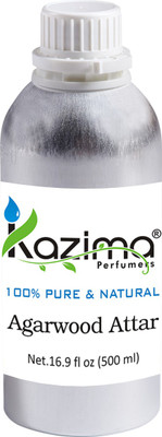 

KAZIMA Agarwood Perfume For Unisex - Pure Natural Undiluted (Non-Alcoholic) Floral Attar(Agarwood)