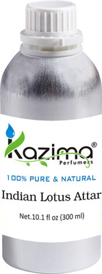 

KAZIMA Indian Lotus Perfume For Unisex - Pure Natural (Non-Alcoholic) Floral Attar(Floral)