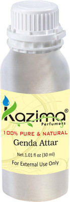 

KAZIMA Genda Perfume For Unisex - Pure Natural (Non-Alcoholic) Floral Attar(Genda/Merigold)