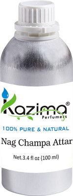 

KAZIMA Nag Champa Perfume For Unisex - Pure Natural (Non-Alcoholic) Floral Attar(Floral)