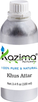 

KAZIMA Khus Perfume For Unisex - Pure Natural (Non-Alcoholic) Floral Attar(Floral)
