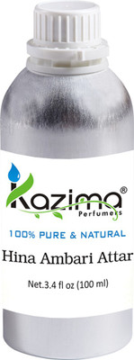 

KAZIMA Hina Ambari Perfume - Pure Natural (Non-Alcoholic) Floral Attar(Floral)