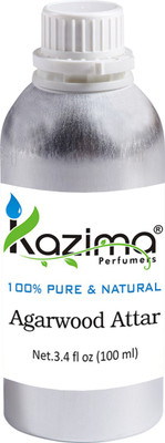 

KAZIMA Agarwood Perfume For Unisex - Pure Natural (Non-Alcoholic) Floral Attar(Agarwood)