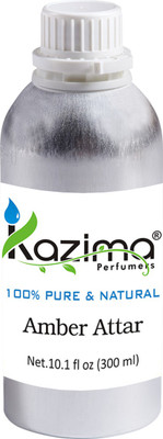 

KAZIMA Amber Perfume For Unisex - Pure Natural (Non-Alcoholic) Floral Attar(Amber)