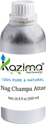 

KAZIMA Nag Champa Perfume For Unisex - Pure Natural Undiluted (Non-Alcoholic) Floral Attar(Floral)