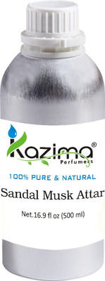 

KAZIMA Sandal Musk Perfume For Unisex - Pure Natural Undiluted (Non-Alcoholic) Floral Attar(Musk)