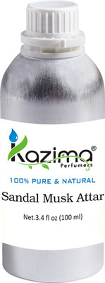 

KAZIMA Sandal Musk Perfume For Unisex - Pure Natural (Non-Alcoholic) Floral Attar(Musk)