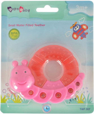 

Mummamia Pinky Snail Water Filled Gum Massager Teether Rattle(Pink)