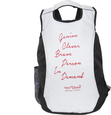 

Right Choice (2081)black white super stylish tuff quality college school bag 5 L Backpack(Black, White)