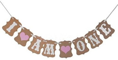 

PARTY PROPZ I AM ONE S Banner(8 ft, Pack of 1)