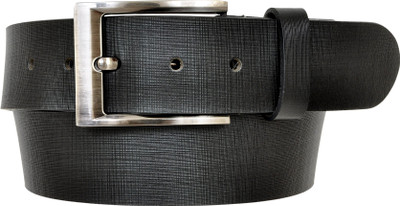 

Parfaith Men Casual Black Genuine Leather Belt