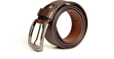 

Just Differ Men Casual, Party, Evening Brown Genuine Leather Belt