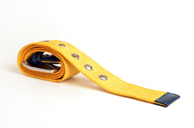 

Just Differ Men Yellow Canvas Belt