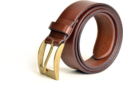

just differ Men Casual, Party Brown Genuine Leather Belt