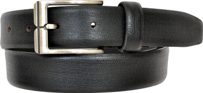 

Parfaith Men Casual Black Genuine Leather Belt