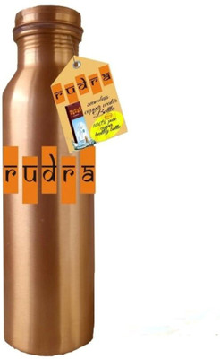 Rudra Handmade High Quality Pure Copper Jointless Leak Proof Bottle 1000 ml Bottle(Pack of 1, Brown, Copper)