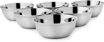 

ARJAN Arjan 6'' BOWL SET Stainless Steel Bowl Set(Steel, Pack of 6)