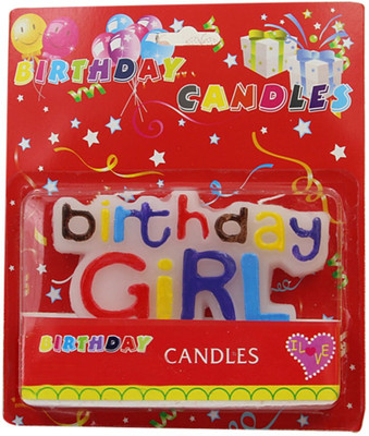 

Indigo Creatives Additional Special Birthday Girl Logo Cake Candle Candle(Multicolor, Pack of 1)