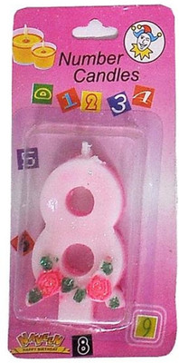 

Indigo Creatives Year 8 Birthday Candle Candle(Multicolor, Pack of 1)
