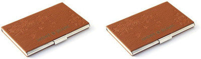 

Roccia Indiano Unisex 6 Card Holder(Set of 2, Brown)