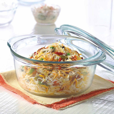 BOROSIL Deep Round Casserole, 1.75 Litres Thermoware Casserole(1.75 ml)