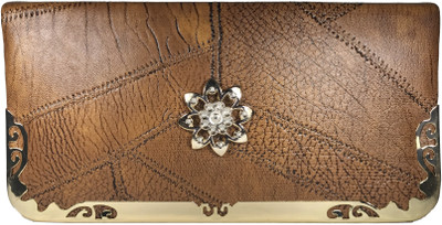 

Bizarre Vogue Party Brown Clutch